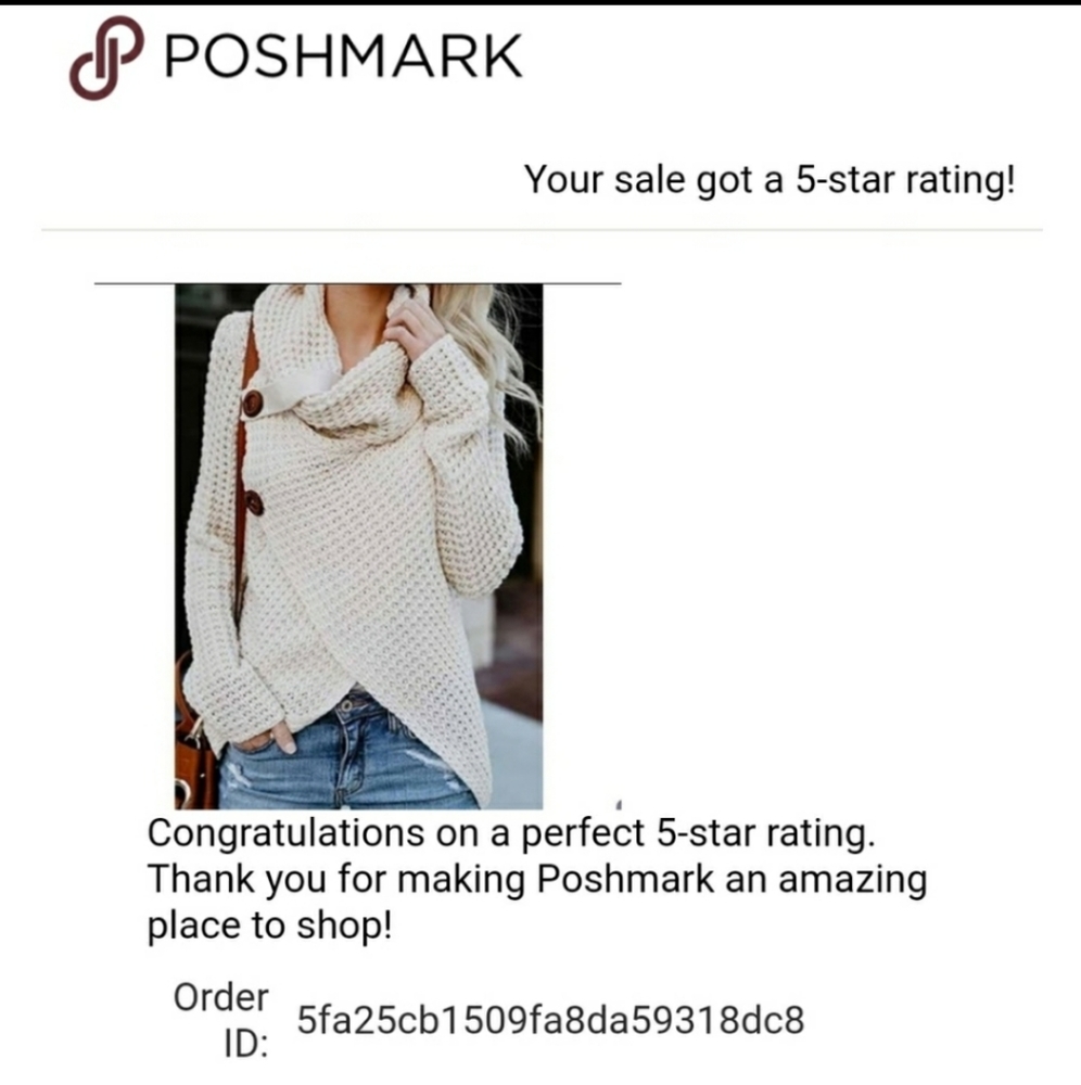 NWT Turtleneck Asymmetrical Hem Wrap Sweater - Picture 4 of 4